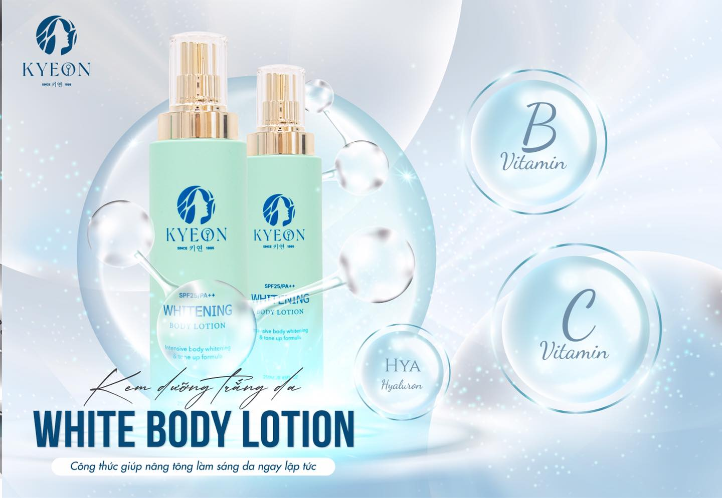 Vì sao kem trộn trắng nhanh vẫn được nhiều người Việt Nam sử dụng? 4 KYEON Whitening Body Lotion là sản phẩm phù hợp với làn da châu Á